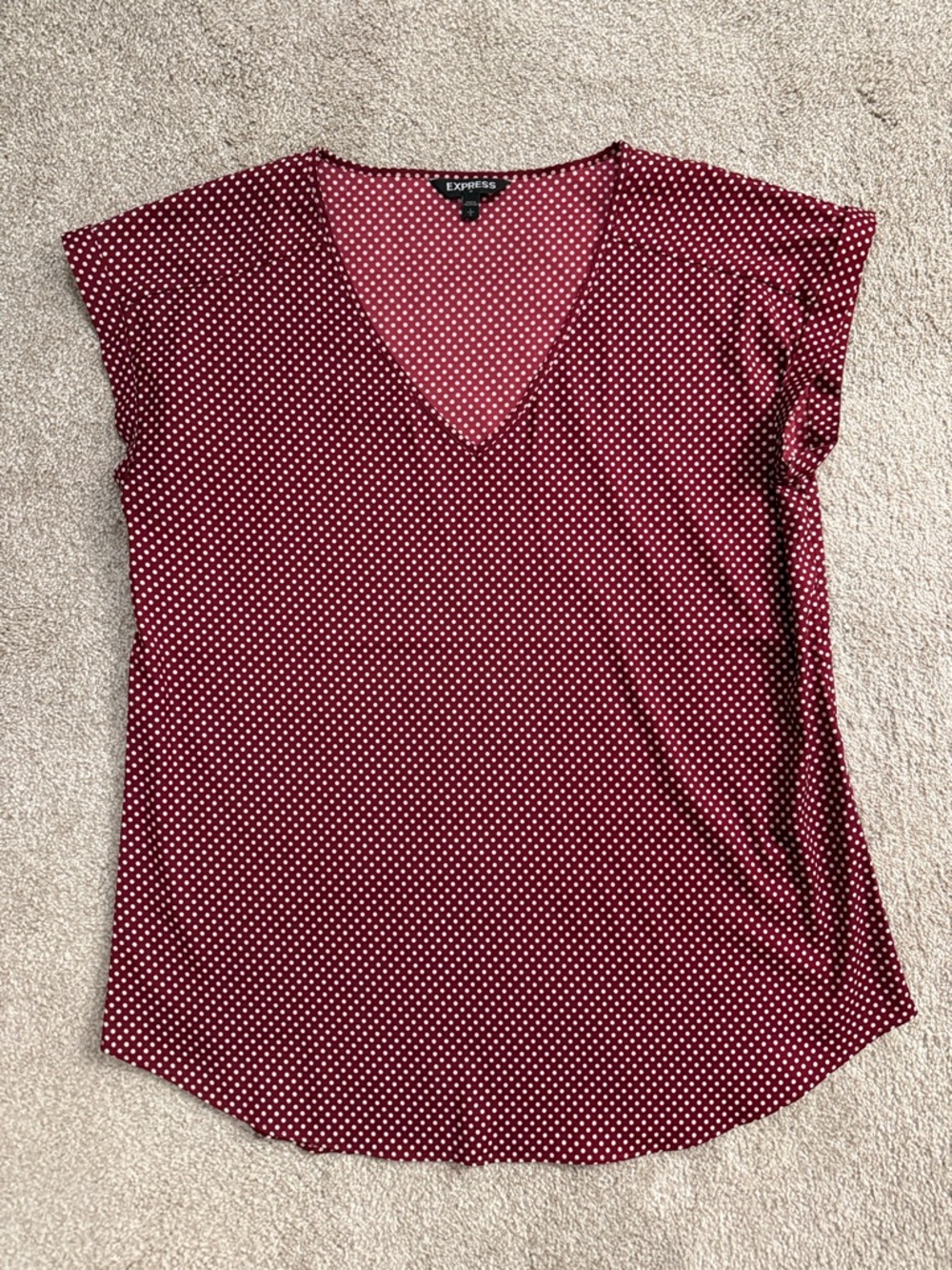 Express Gramercy Top - Silky V Neck